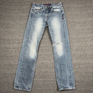 Vintage Christian Audigier Jeans Mens 30 Blue Denim Luxury Designer Distress Y2K